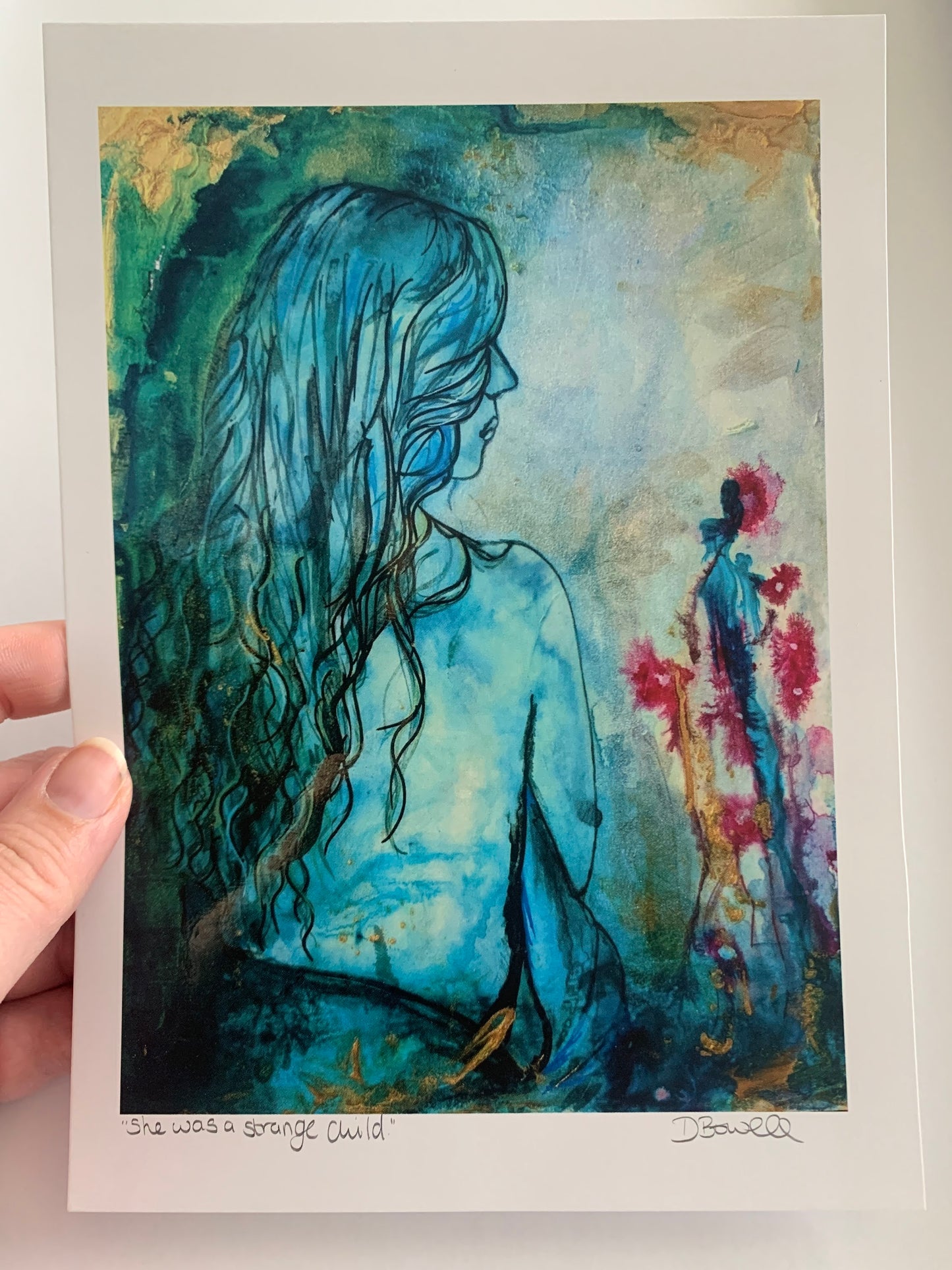 Print of She was a strange child