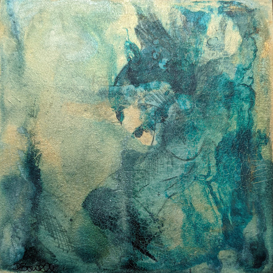 Dance, underwater movement painting - Original