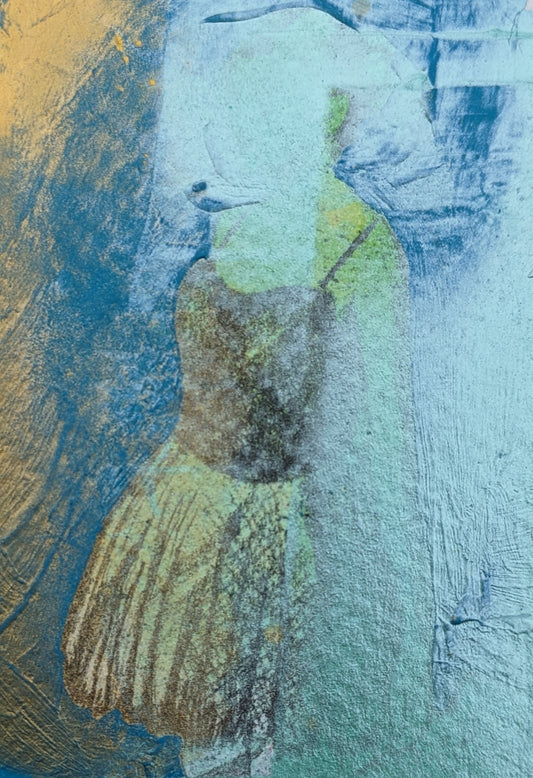 Kneel, ACEO, ATC, Artist Trading card