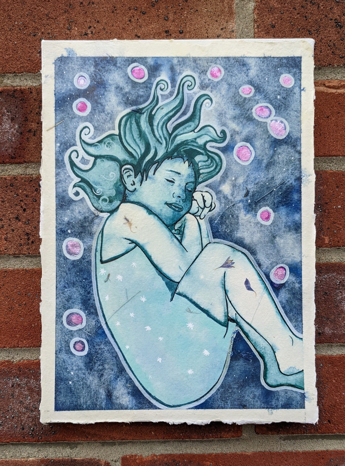 Original Watercolour on paper painting by Bristish female artist Dianne Bowell, working our of her studio in Middlesbrough