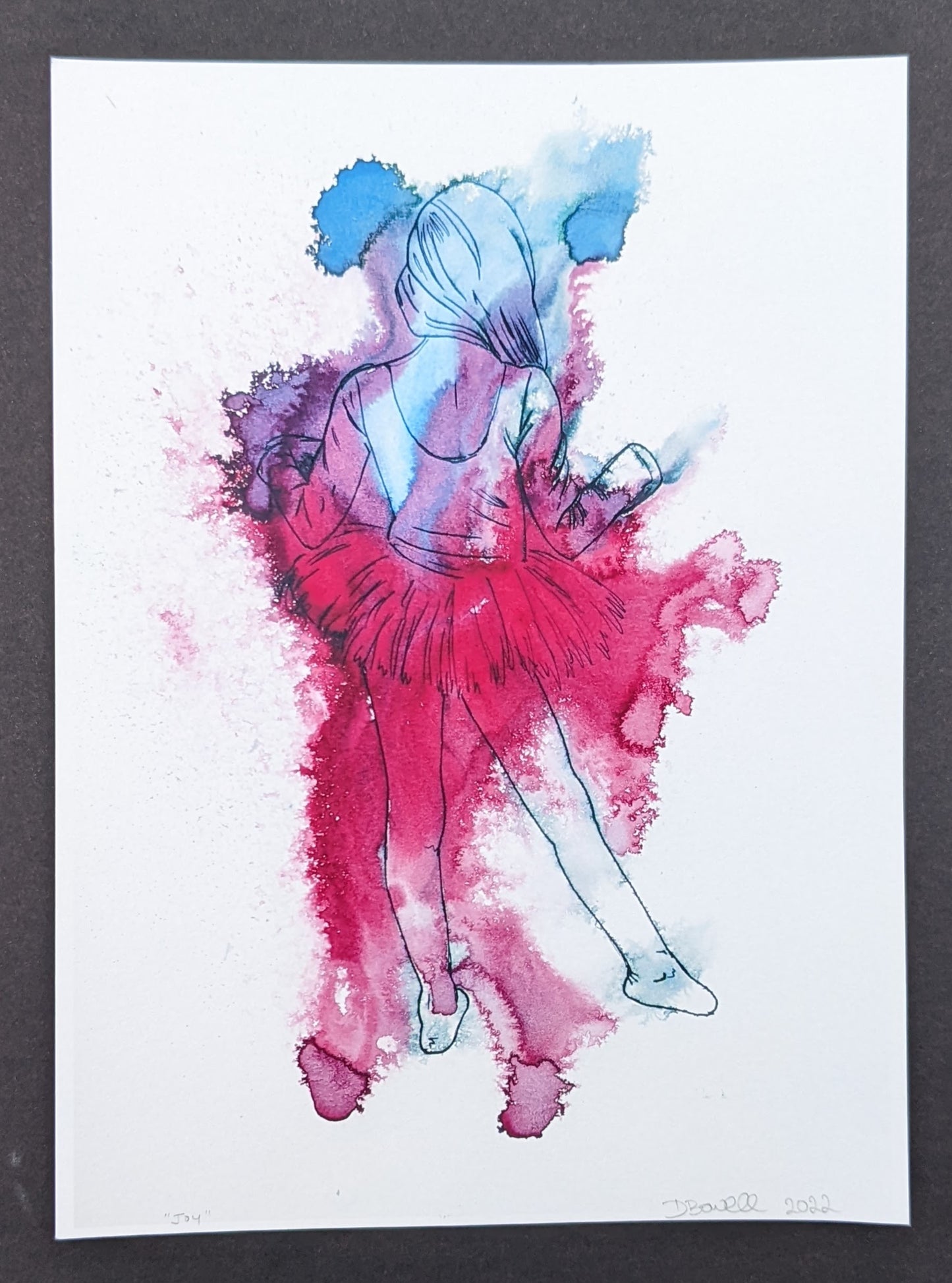 An original bright ink painting by british female artist Dianne Bowell, the Middlesbrough artist is availble for exhibitions, portrait commissions, murals, projects. Tiktok art