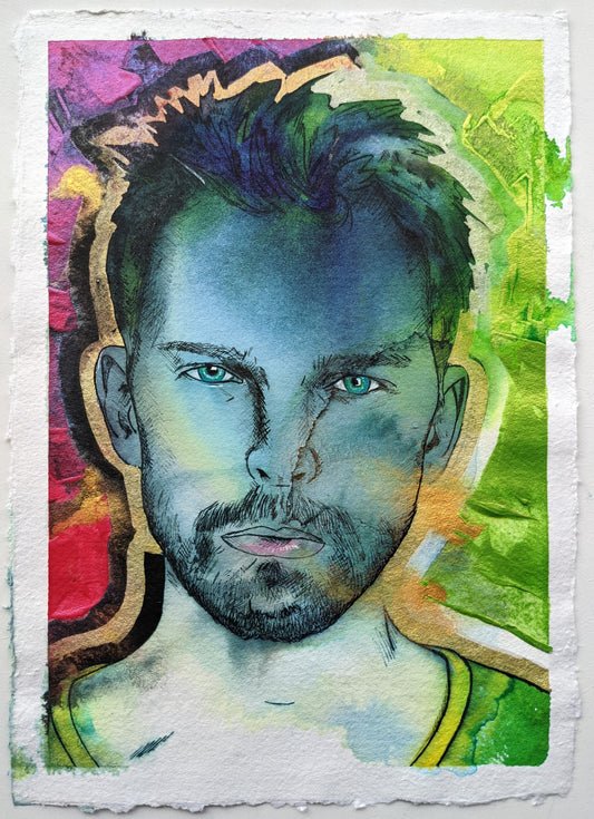 In Irish mythology, Aengus is one of the Tuatha Dé Danann and probably originally a god associated with youth, love, summer and poetic inspiration. The son of The Dagda and Boann, Aengus is also known as Maccan Óc ("the young boy" or "young son"), and corresponds to the Welsh mythical figure Mabon and the Celtic god Maponos.