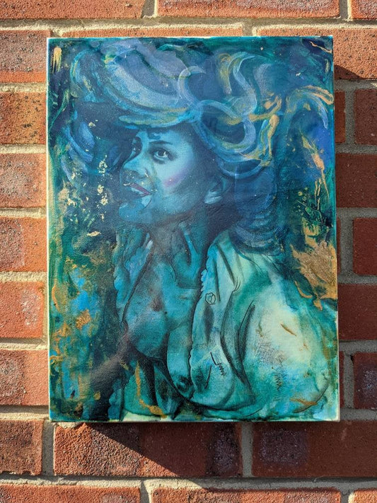 Print of Let his soul flow over