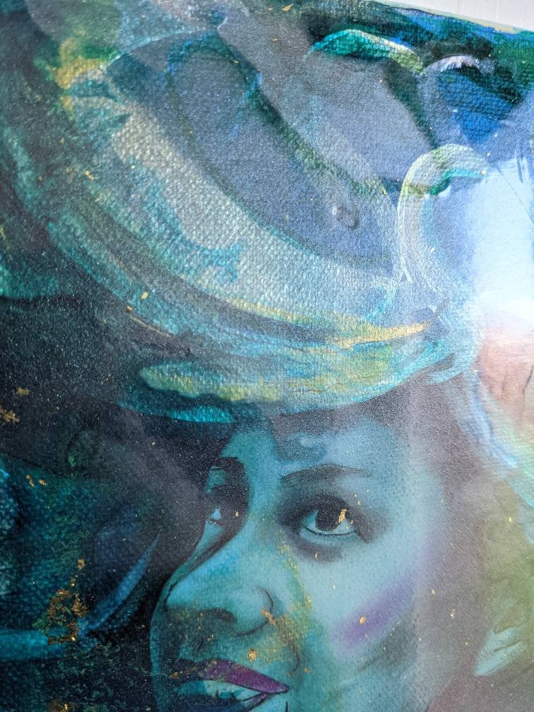 Print of Let his soul flow over